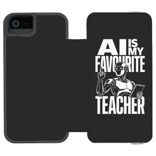 AI-revolutie – De toekomst van leren Incipio iPhone Portemonnee Hoesje (Agenda Open)