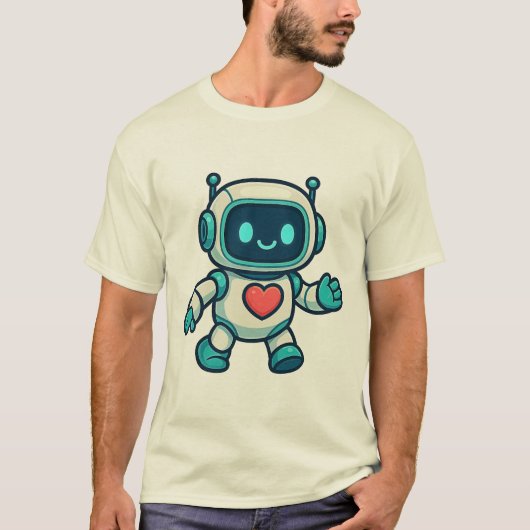AI & Robot Characters T-shirt (Voorkant)
