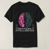 AI-robot met kunstmatige intelligentie T-shirt (Design voorkant)
