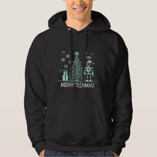 AI-robot met Tech Christmas Tree - Vrolijke Techma Hoodie
