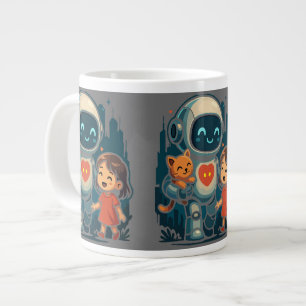 AI & Robotkarakters – Futuristisch ontwerp Collect Grote Koffiekop