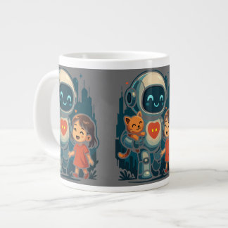 AI & Robotkarakters – Futuristisch ontwerp Collect Grote Koffiekop