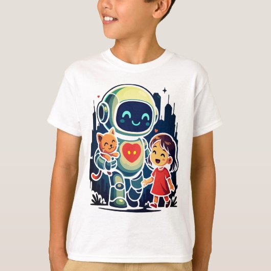 AI & Robotkarakters – Futuristisch ontwerp Collect T-shirt (Voorkant)