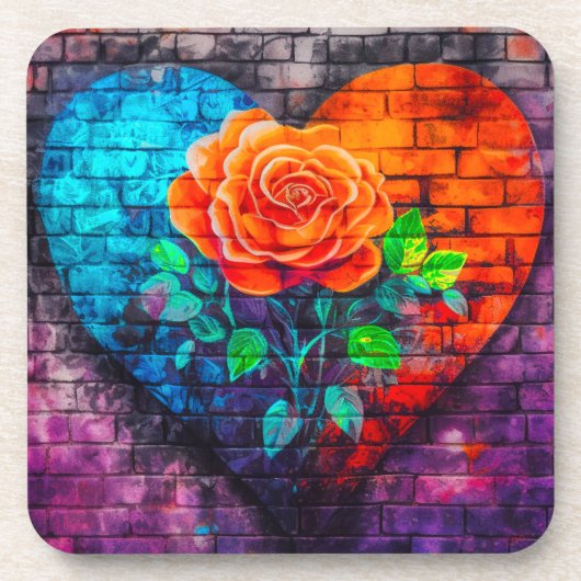 AI Roos Art Bier Onderzetter (Voorkant)