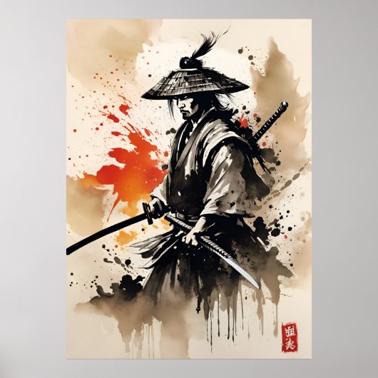 AI Samurai Poster (Voorkant)