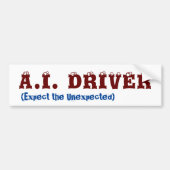 AI Self Driving Bumpersticker (Voorkant)