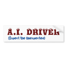 AI Self Driving Bumpersticker