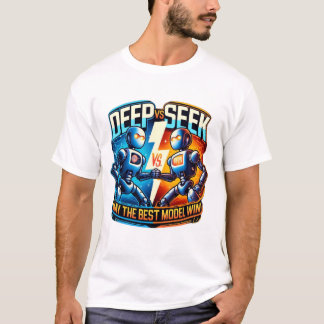 AI Showdown: Deep vs Seek - De ultieme modelbat T-shirt