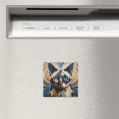 AI Siamese Cat Magneet (Insitu (Vaatwasser))