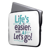 AI Simplicity Sleeve – Effortless Tech Protection (Voorkant Links)