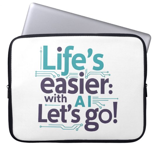 AI Simplicity Sleeve – Effortless Tech Protection (Voorkant)