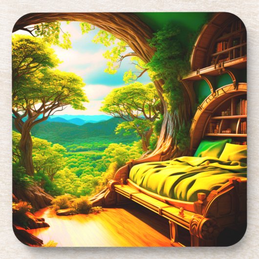 AI Slaapkamer Bier Onderzetter (Voorkant)