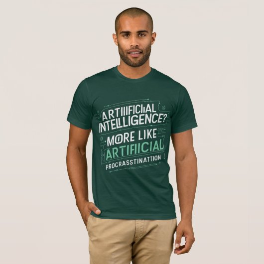 AI Slacker T-shirt (Voorkant volledig)