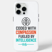 AI Slogan – Coded with Compassion Fueled Case-Mate iPhone Case (Achterkant)