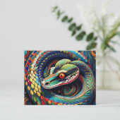 AI Snake Briefkaart (Staand voorkant)