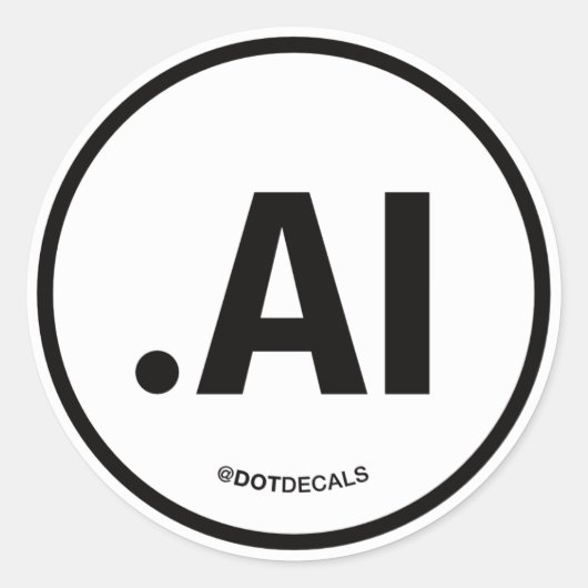 AI Sticker (Voorkant)