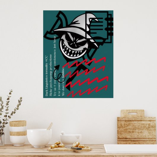 AI Street Art Style  Poster (Keuken)