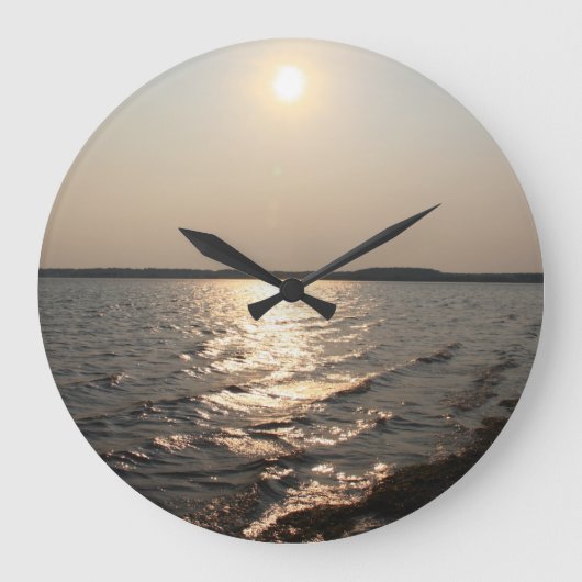 AI Sunset Clock Grote Klok (Voorkant)