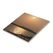 AI Sunset Tegel/Trivet Tegeltje (Zijkant)