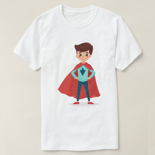 AI Superheld Jonge Jongen T-shirt (Design voorkant)
