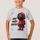 AI T-shirt futuristisch tech robot ontwerp (Voorkant)