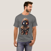 AI T-shirt futuristisch tech robot ontwerp (Voorkant volledig)