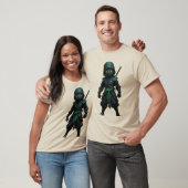 AI T-shirt futuristisch tech robot ontwerp (Unisex)