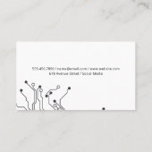 AI Tech-logo | Digitale achtergrond Visitekaartje (Achterkant)