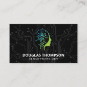 AI Tech Logo | printplaat Visitekaartje (Voorkant)