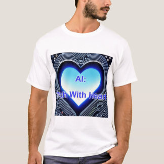 AI: Tech met Hart Heren Wit T-shirt