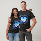 AI: Tech met Hart Heren Zwart T-shirt (Unisex)