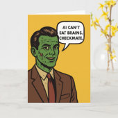 AI Tech PopCulture Zombie Kaart (Gele Bloem)