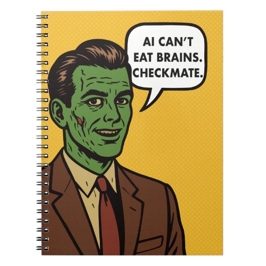 AI Tech PopCulture Zombie Notitieboek (Voorkant)