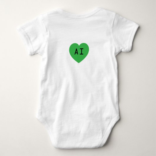 AI: Tech With Heart Frog  Romper (Achterkant)