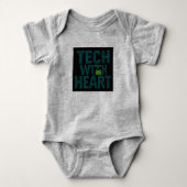 AI: Tech With Heart Frog  Romper (Voorkant)