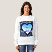 AI: Tech with Heart Women's White Trui (Voorkant volledig)