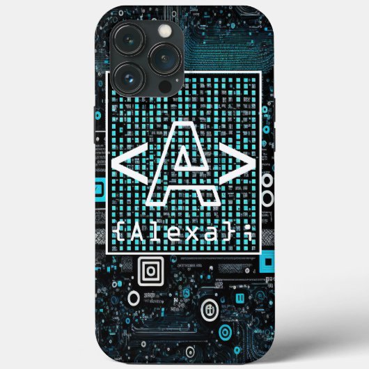 Ai - Technologie - Codeermonogram - letter A Case-Mate iPhone Case (Achterkant)
