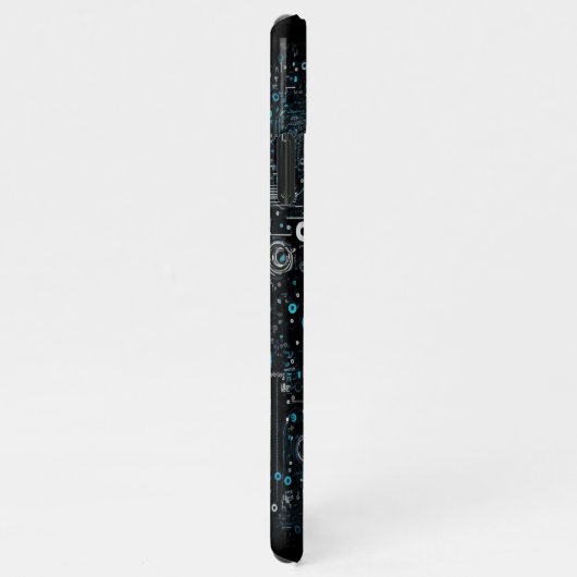 Ai - Technologie - Codeermonogram - Letter K iPhone Hoesje (Rechterkant)