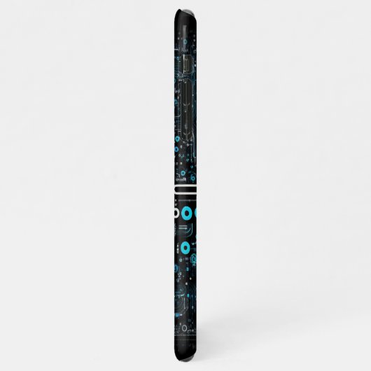 Ai - Technologie - Codeermonogram - Letter K iPhone Hoesje (Linkerkant)