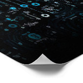 Ai - Technologie - Codeermonogram - Oneindigheid Poster (Hoek)