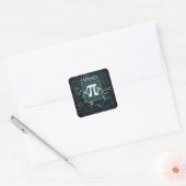 Ai - Technologie - Codeermonogram - Pi-symbool Vierkante Sticker (Envelop)