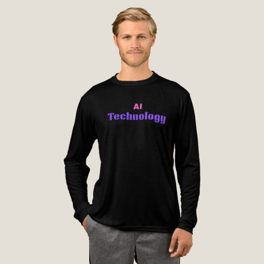 AI-technologie Tri-Blend Shirt (Voorkant)