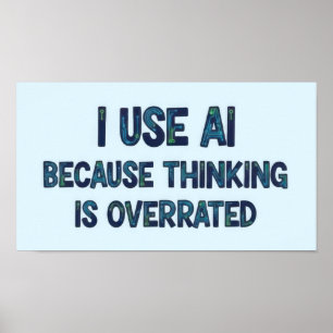 AI-tekst Poster