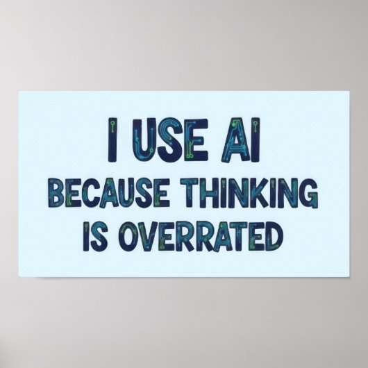 AI-tekst Poster (Voorkant)