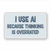 AI-tekst Sticker (Voorkant)