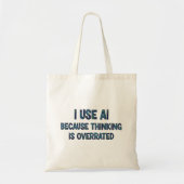 AI-tekst Tote Bag (Voorkant)
