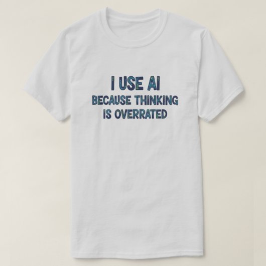 AI-tekst Unisex T-shirt (Design voorkant)