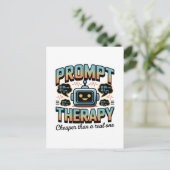 AI-therapie Grafisch – Prompt Engineering Design Briefkaart (Staand voorkant)
