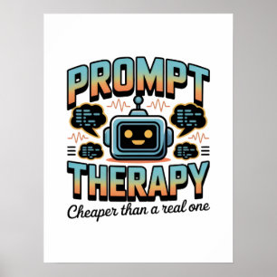 AI-therapie Grafisch – Prompt Engineering Design Poster