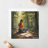 AI Thinking of You Note Kaart Notitiekaartje (Voorkant / Achterkant in situ)